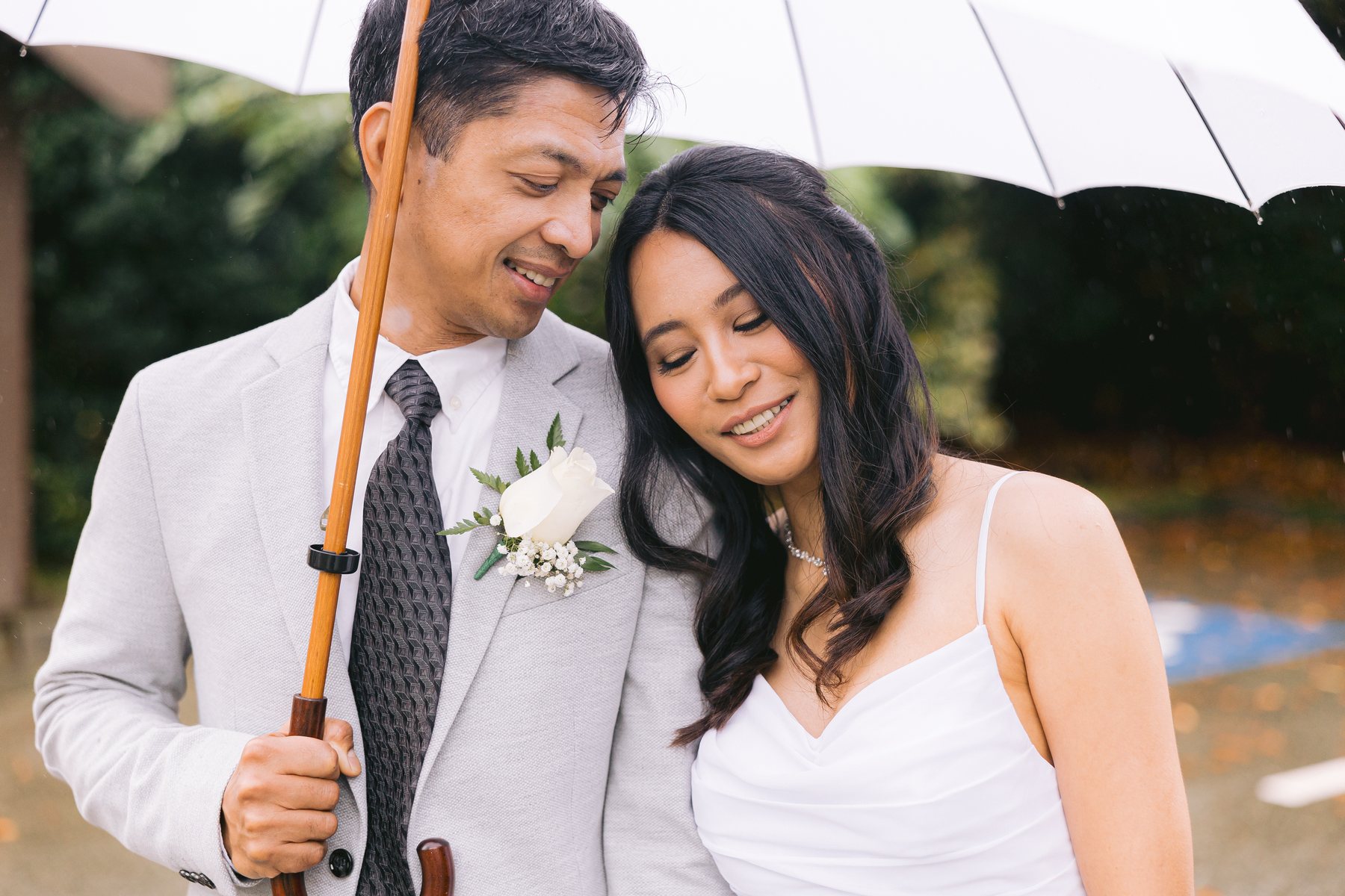 Sheltering together under one umbrella